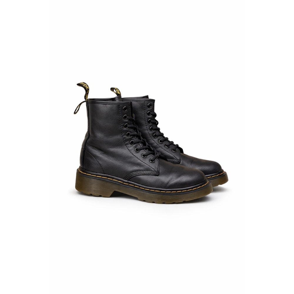 Dr Martens Boots Kids 1460 Pascal Mono Black Zip Docs 8 Eye Unisex Shoes Sz 13